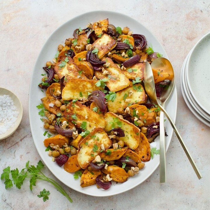 The team at @sabatonz have come up with this delicious end of winter salad with kumara, chickpeas and beautiful, salty halloumi.

Check our stories for the link to the recipe 😋