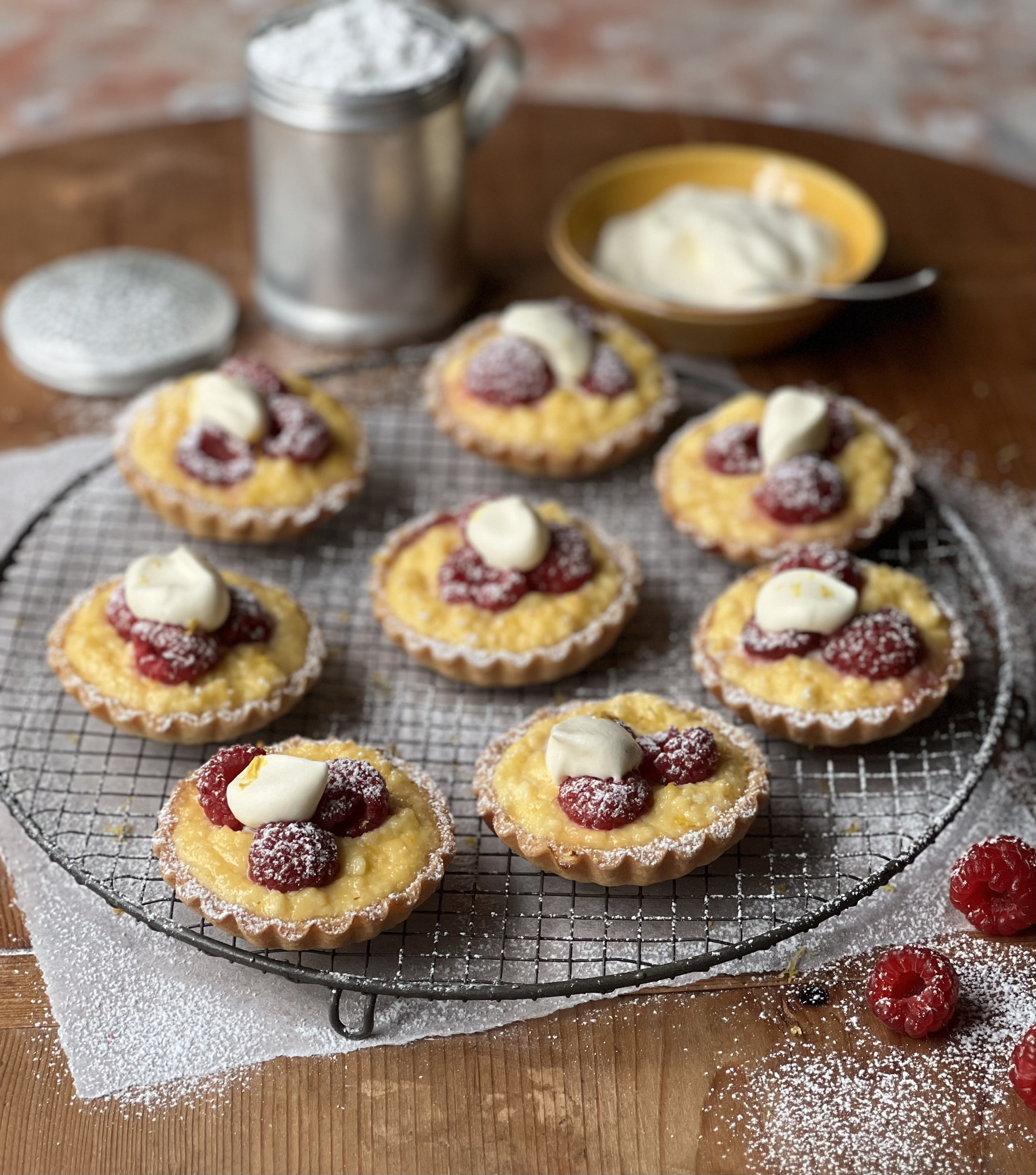 NZ Ricotta and Raspberry Tartlets