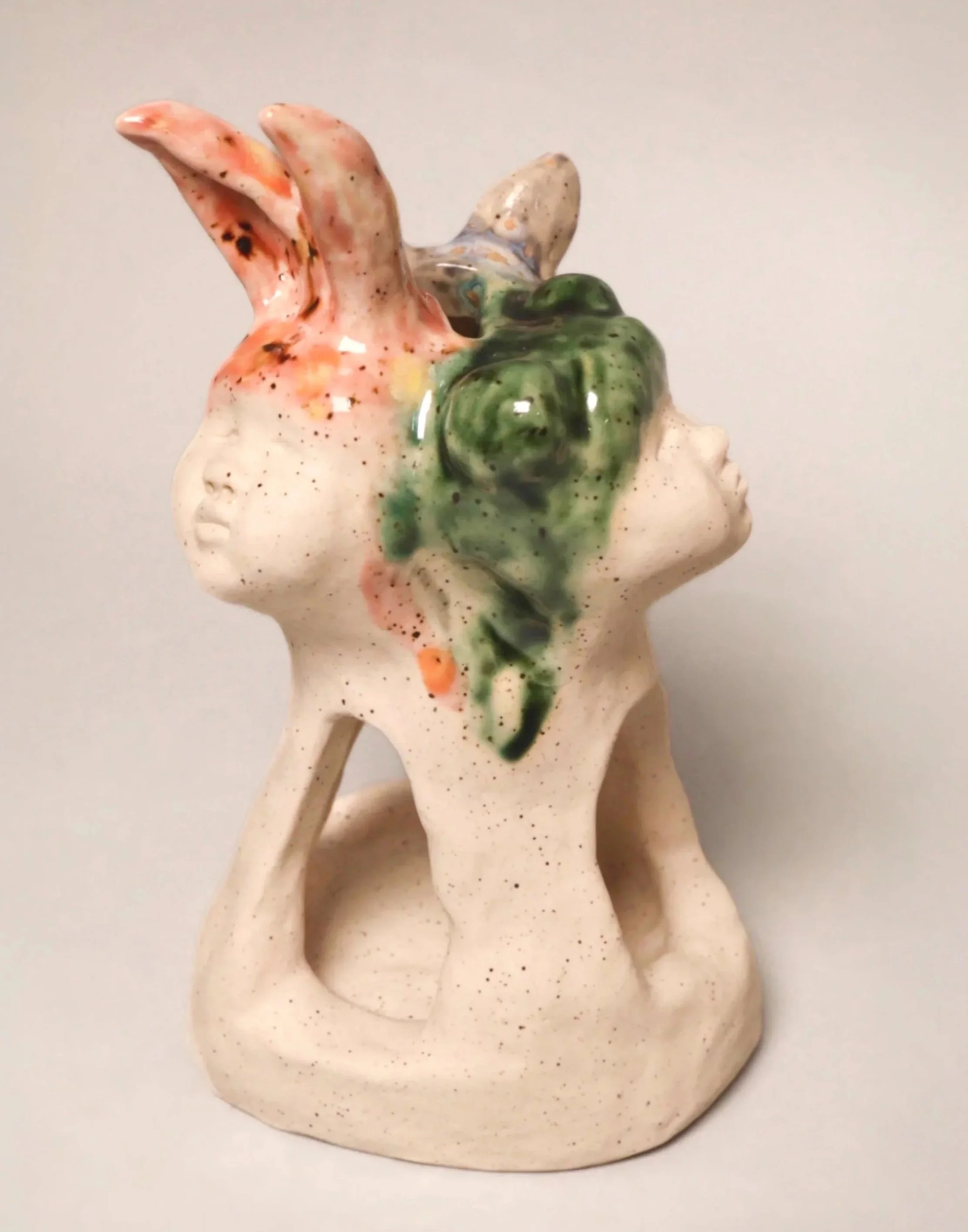 The Kore Belongs To Herself. Stoneware. 2024. 9”H x 6” W x 5” D.