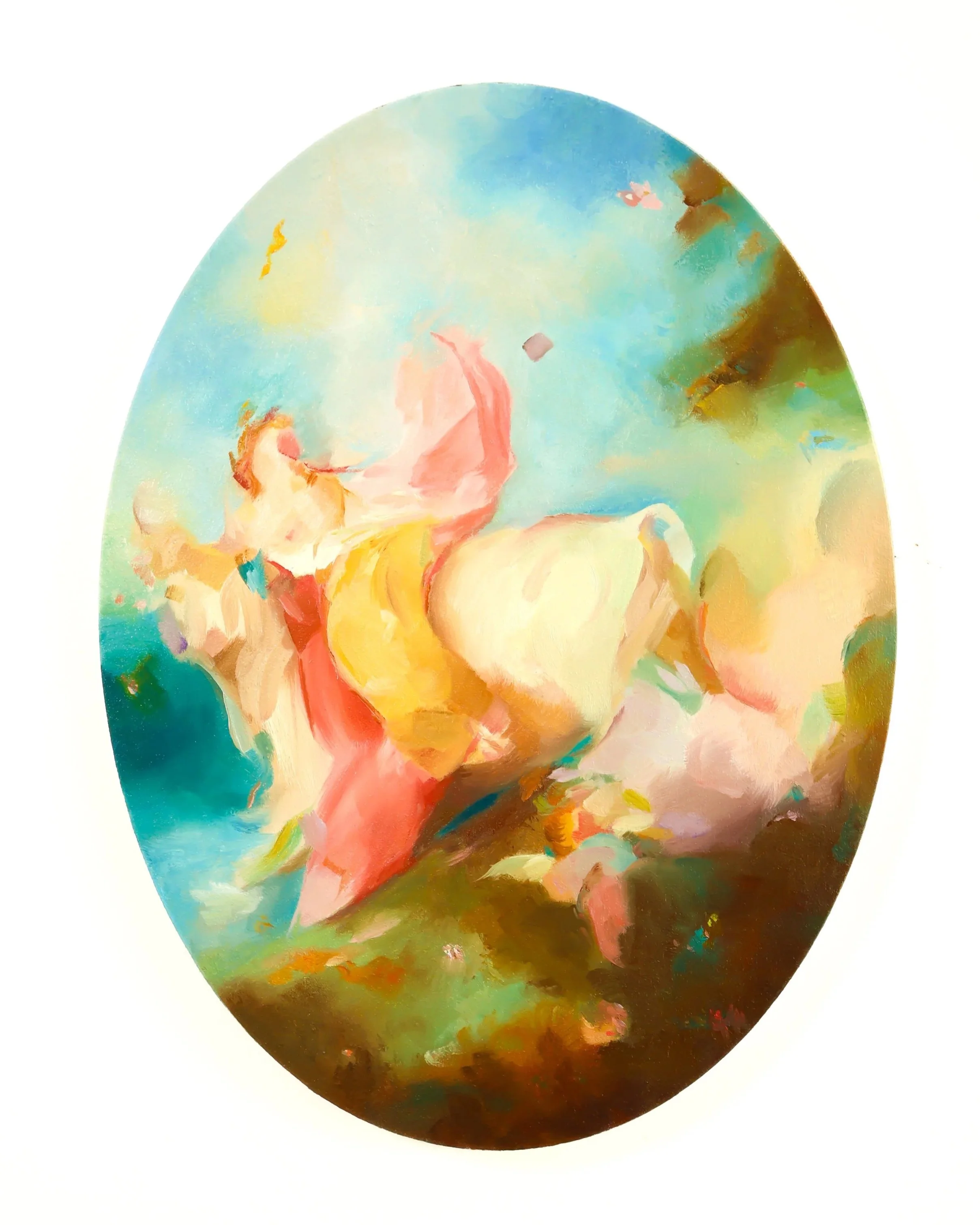 Love Is On The Loose - Cameo 3. Oil on wood, 9 x 12”. 2026