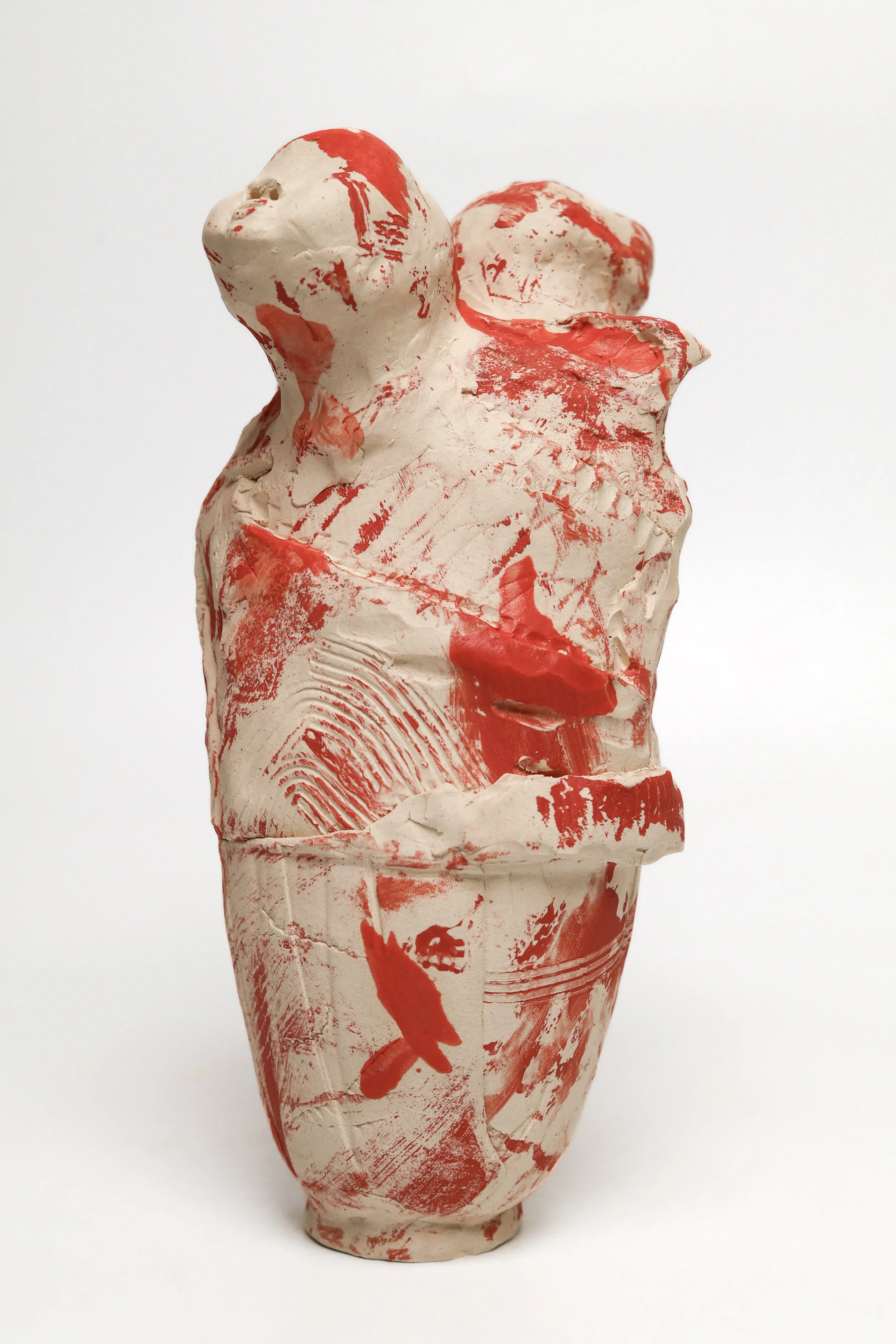 Creature 2. Close Up. 10 x 6 x 5.5” Stoneware. 2025.