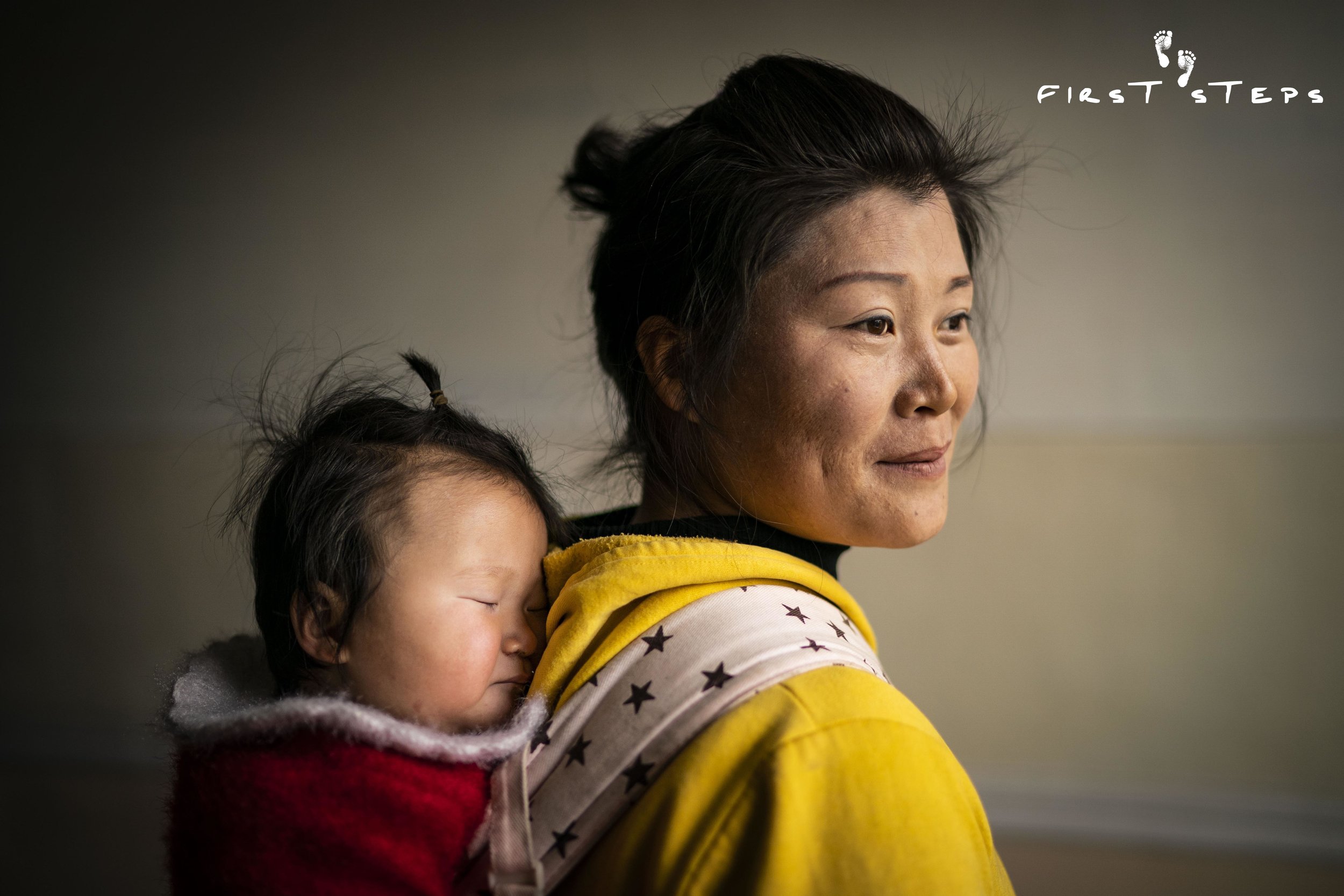 At the Jangbaek Policlinic in Munchon, we met Mrs. Jong Hyang-Suk and her nine-month-old daughter Jong-Yong.
