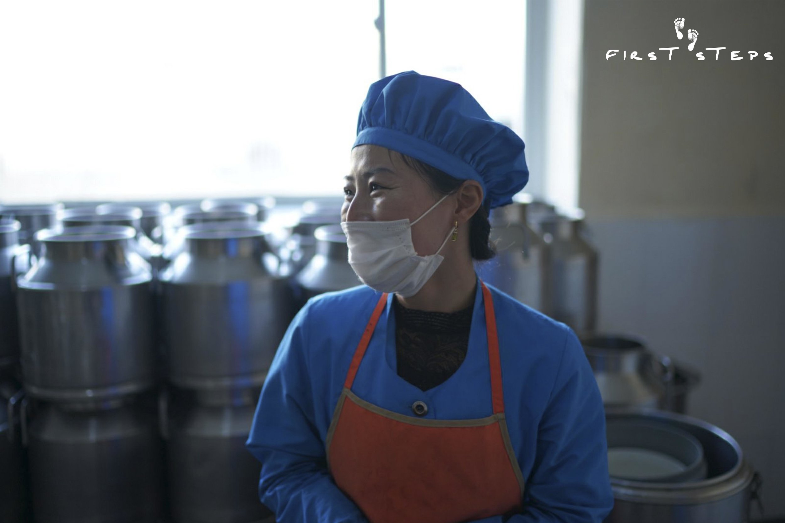 First Steps also helps to provide our local partners with stainless steel soymilk cans.