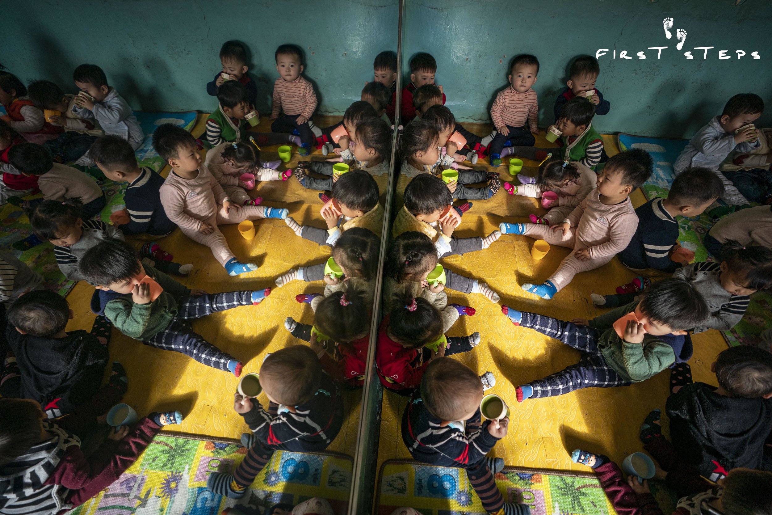 100 children aged between one to 10 years old attend the Ryongsu Daycare.