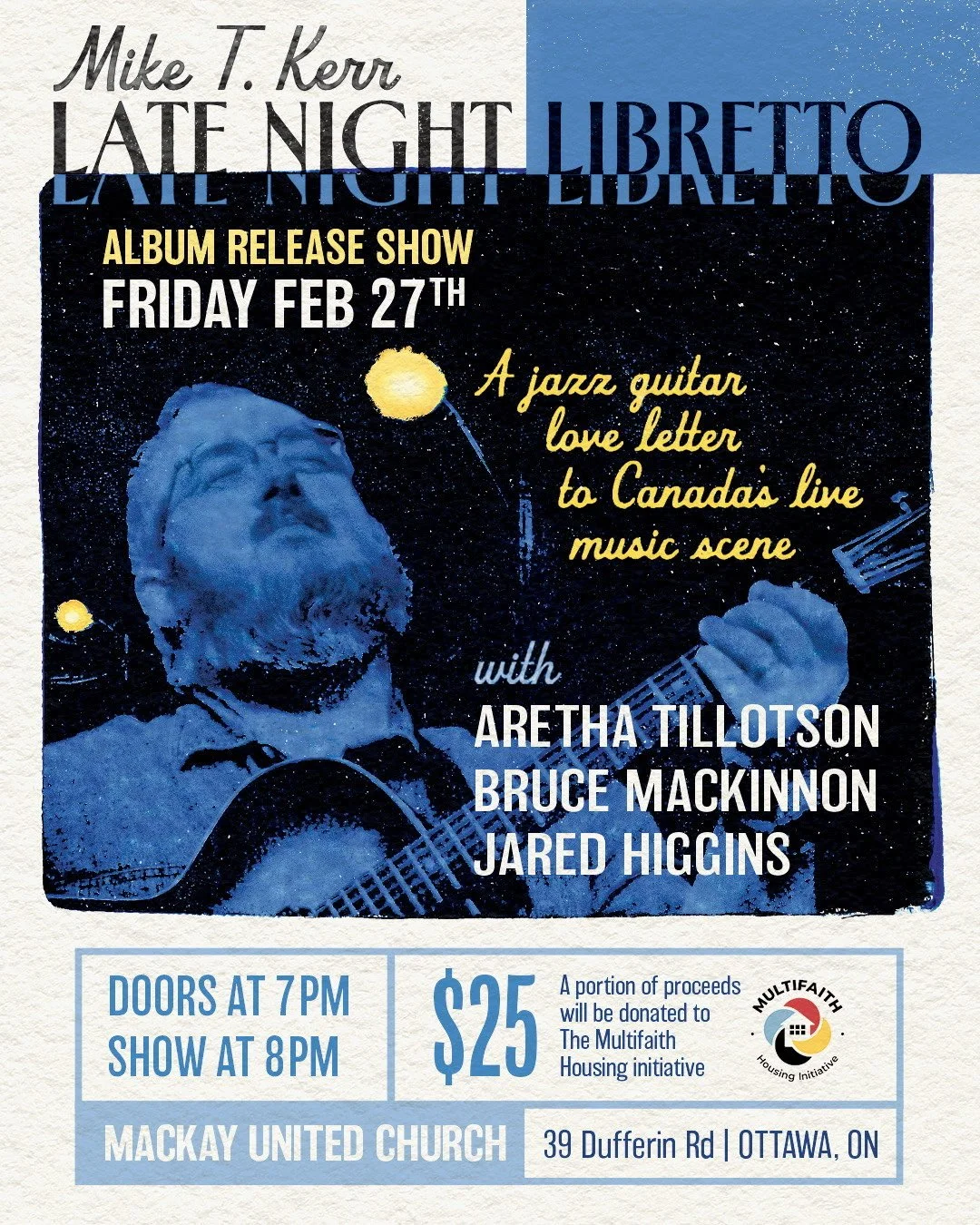 Mike T. Kerr album release show at MacKay Fri, Feb 27 at 8 pm
