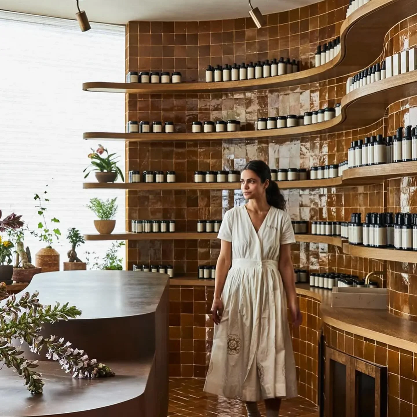 One of our all time favorites, great to work on this beautifully designed spa. Mix of antiqued brass and white oak by us pairs great with the softer tile and plaster throughout. design by @kellywearstler