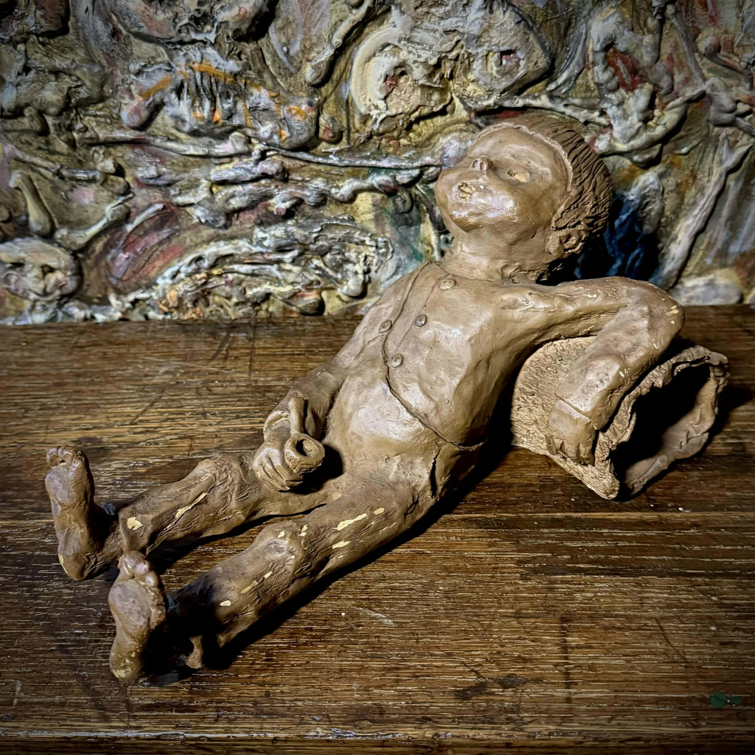 Vintage "Litl Dicke's First Smoke" Statue