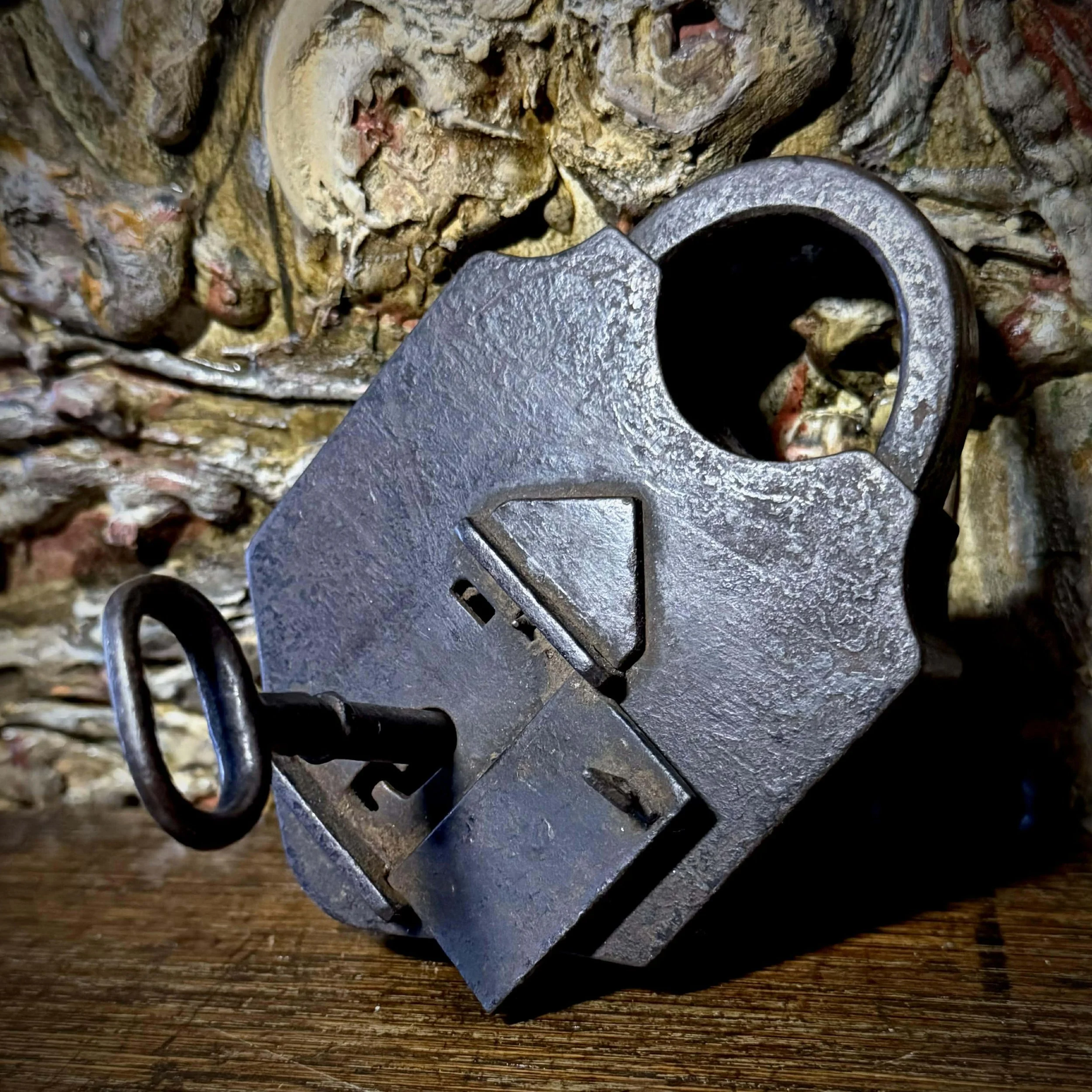 Antique "Trick Lock" with working Skeleton key