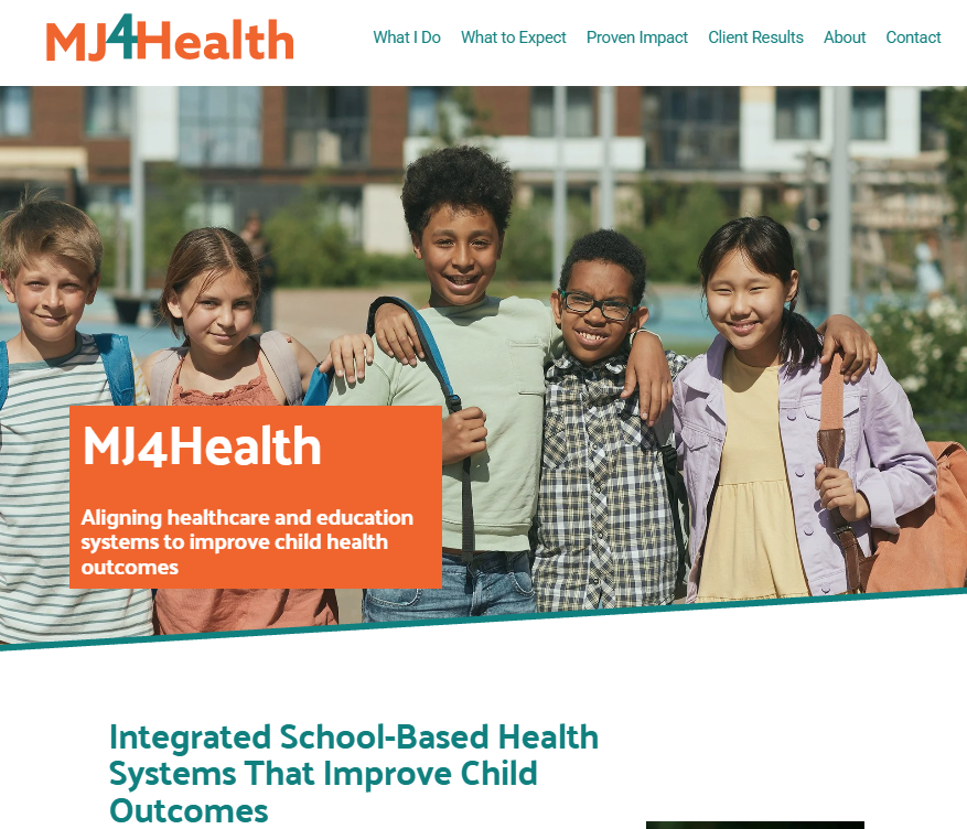 Web design and production on Squarespace for Maryjane Puffer of MJ4Health
