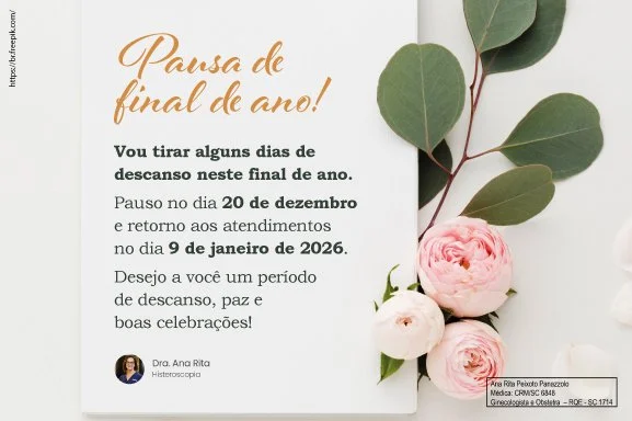 Pausa de final de ano!
