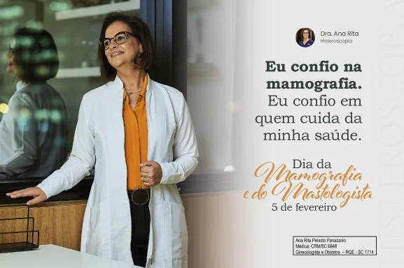 Eu confio na mamografia. Eu confio em quem cuida da minha saúde.