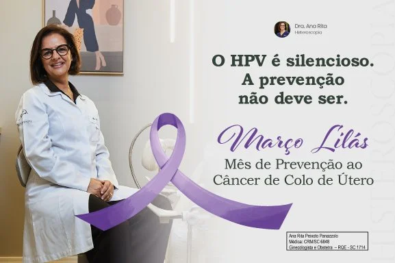 Março Lilás: Mês de Prevenção ao Câncer de Colo de Útero