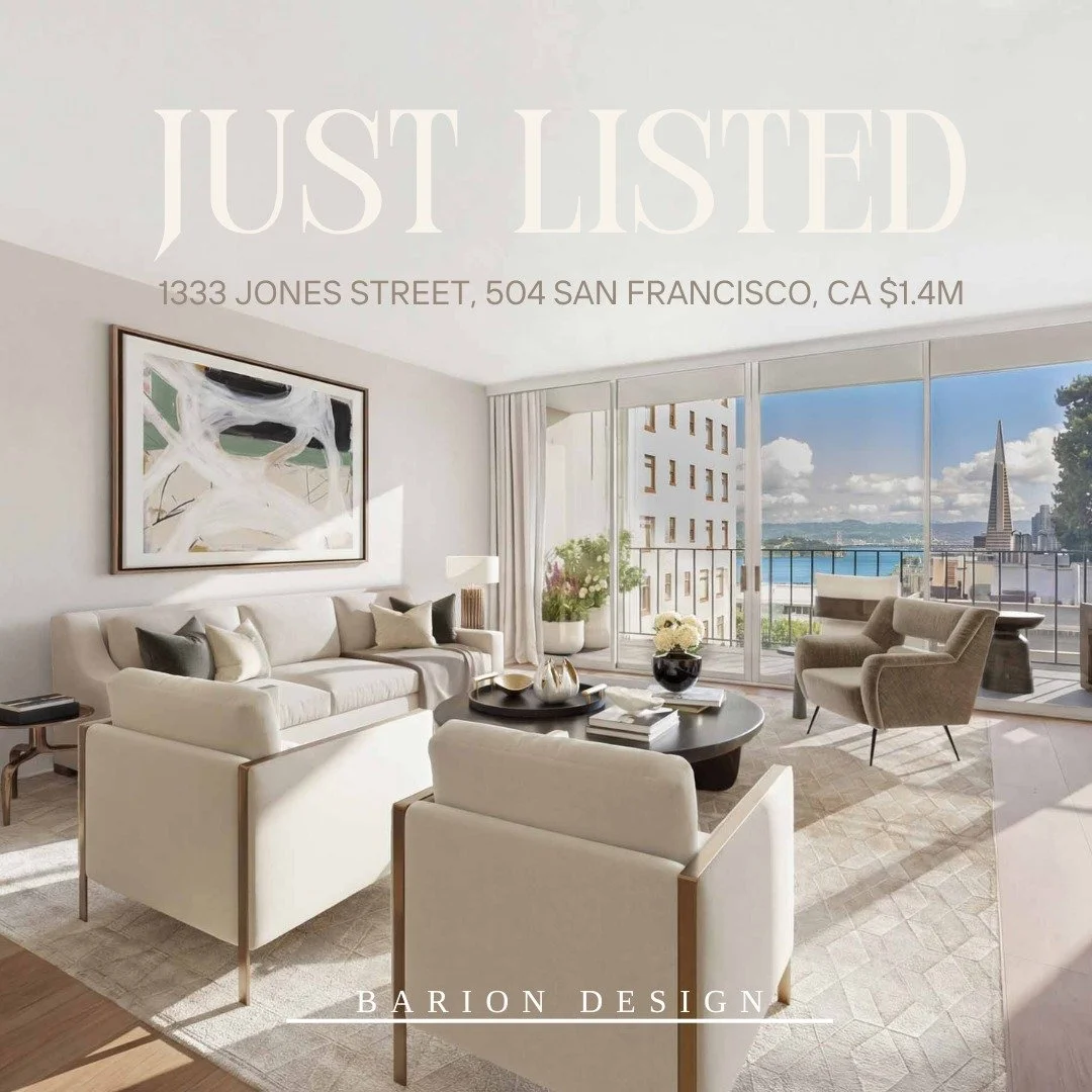 Golden hour in the city by the bay 🌉✨
This San Francisco apartment was virtually staged to highlight what matters most. The light, the view, and the lifestyle. Soft neutral layers, sculptural silhouettes, and warm textures keep the focus on those fl