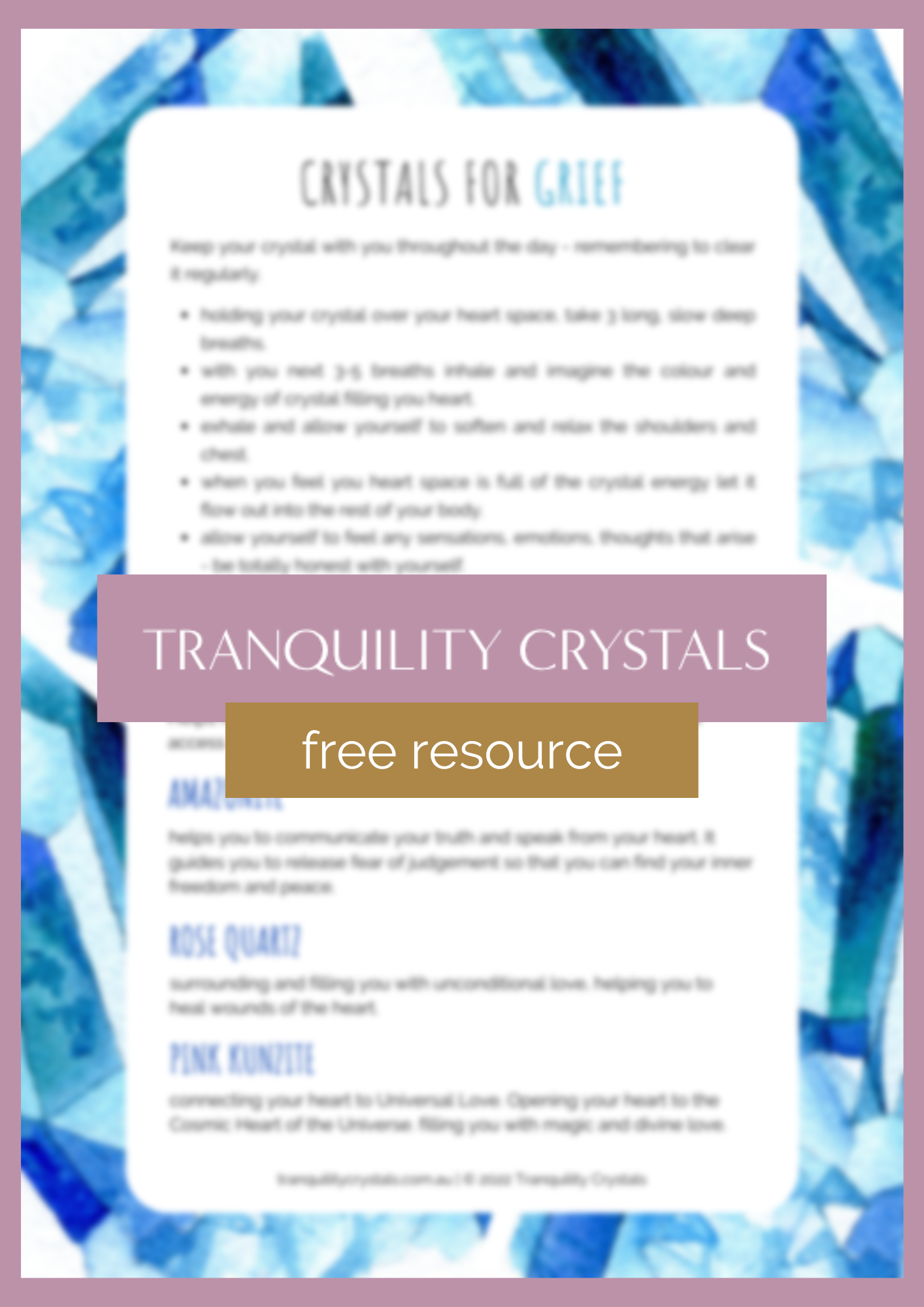 crystals for grief