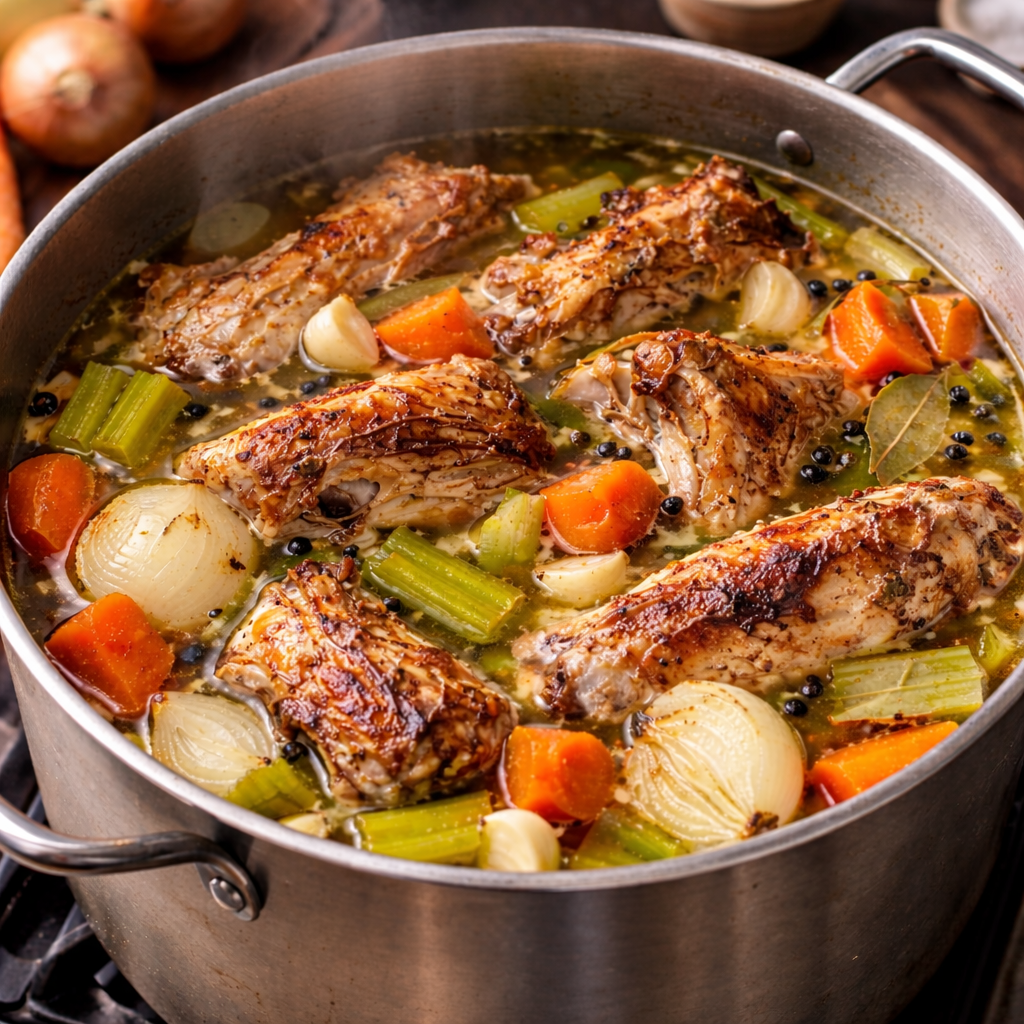 High Protein Chicken Bone Broth (By the Quart)