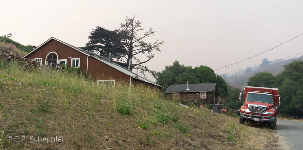 Cal Fire inmate crews work to clear fire lanes at the end of San Vicente St.
"These are peoples homes and it is our priority to protect them. Every single person on this crew works as if its their own home they are defending. "