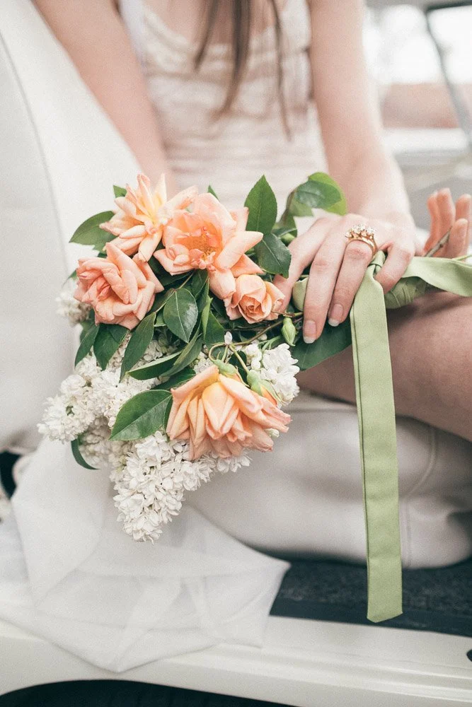 MELBOURNE  EDITORIAL WEDDING PHOTOGRAPHY, BRIDE AND GROOM POSING IN A OLD SCHOOL VW KOMBI VAN