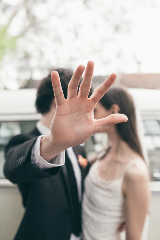 MELBOURNE  EDITORIAL WEDDING PHOTOGRAPHY, BRIDE AND GROOM POSING IN A OLD SCHOOL VW KOMBI VAN