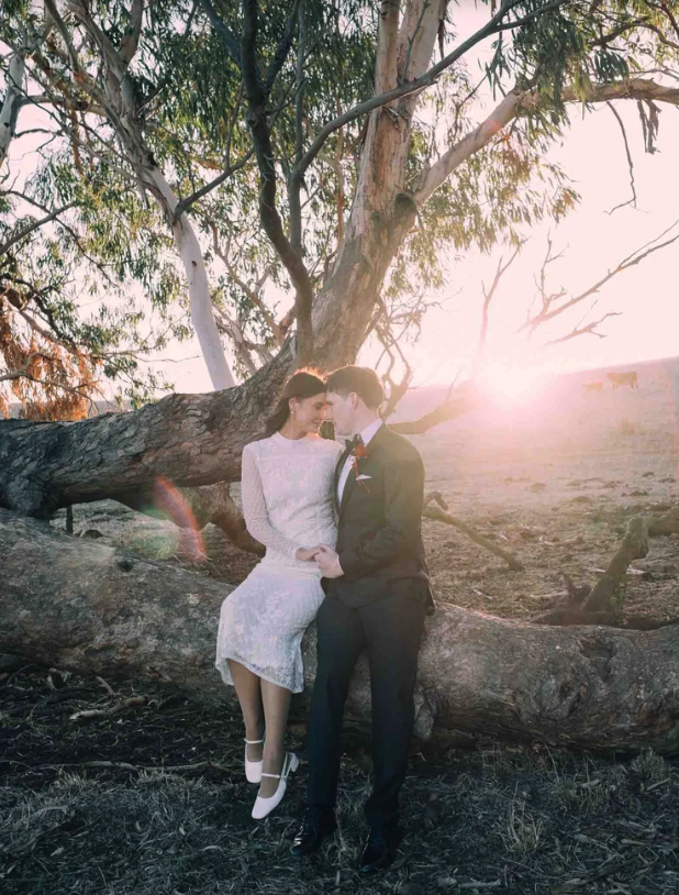 sky high elopement wedding in Daylesford