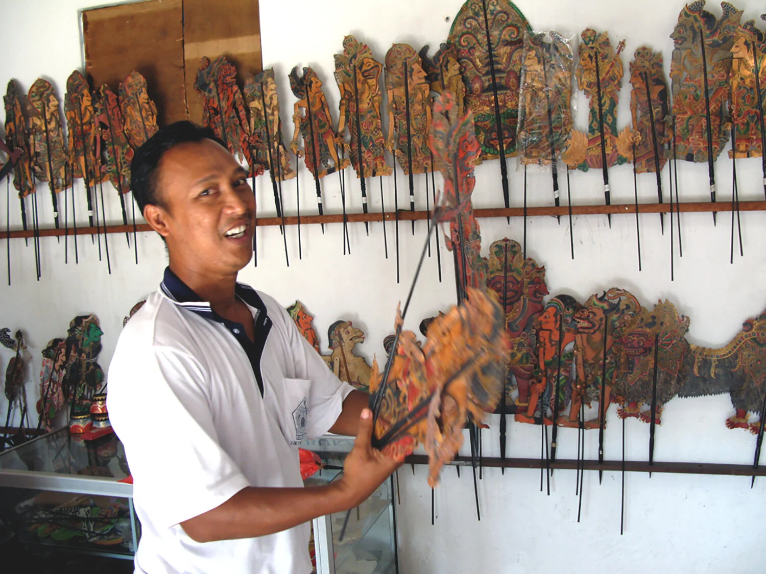 Leather shadow puppets