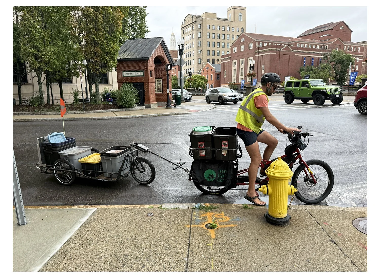 Electic Bike and Trailer