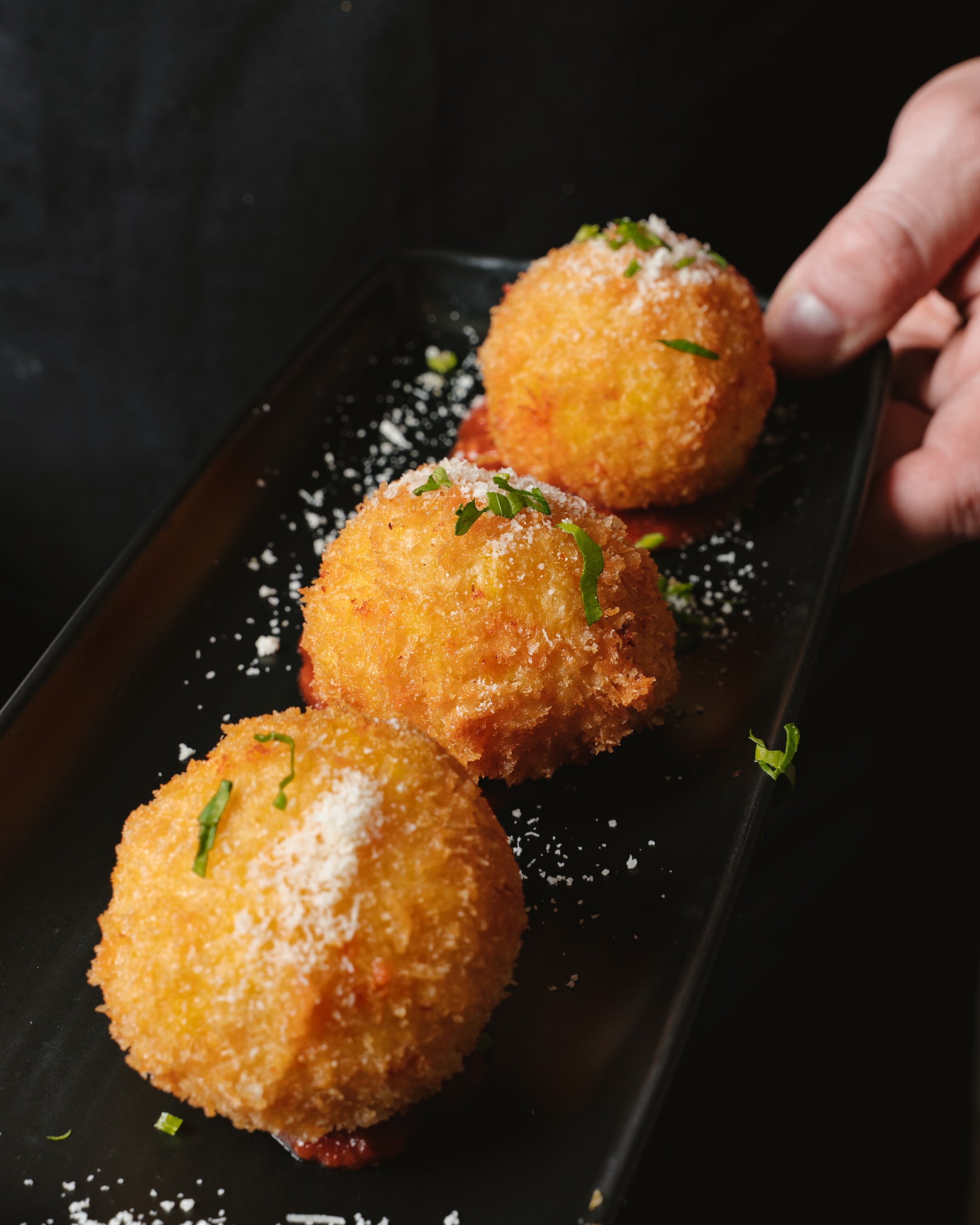 Pizzicotto Pizzeria e Cucina Strathmore Arancini Siciliani.jpg