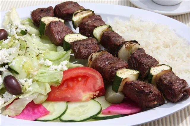 Lamb Kabob Plate