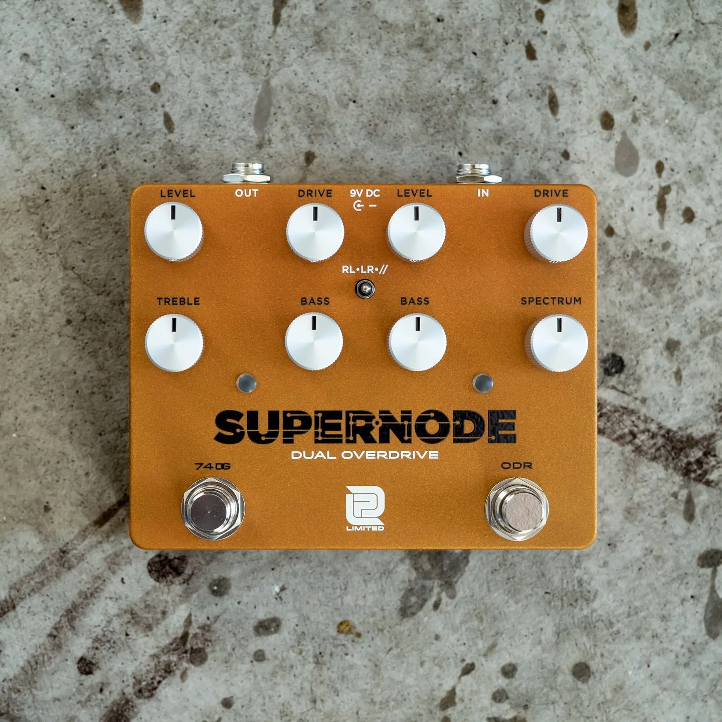 Introducing the SUPERNODE! The Supernode is an all-analog, dual overdrive pedal designed with versatility in mind. The layout is divided left and right into two sections. The right side is our version of the iconic ODR. All the tone and feel with the