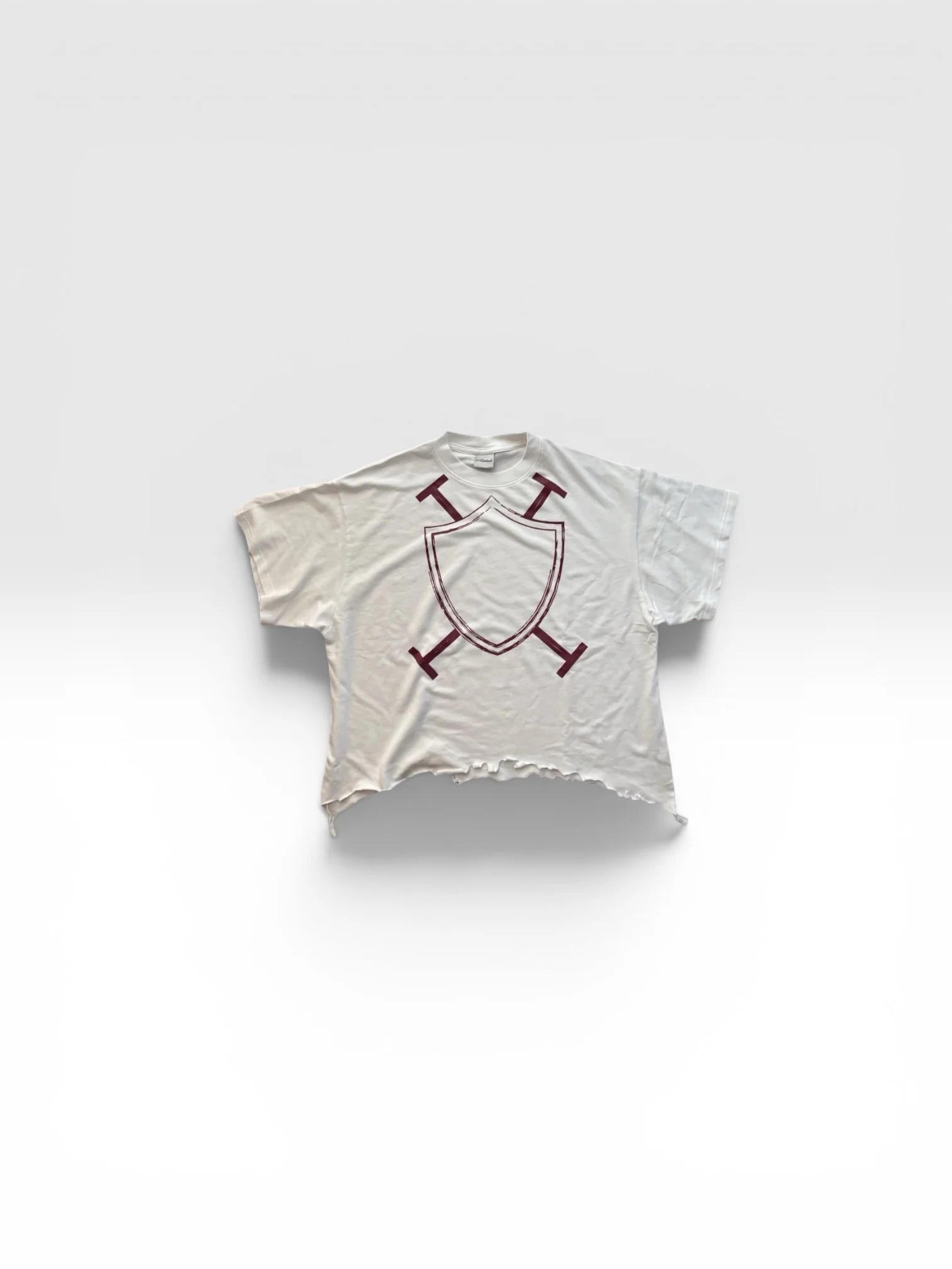 S&S Graphic Tee White / Maroon