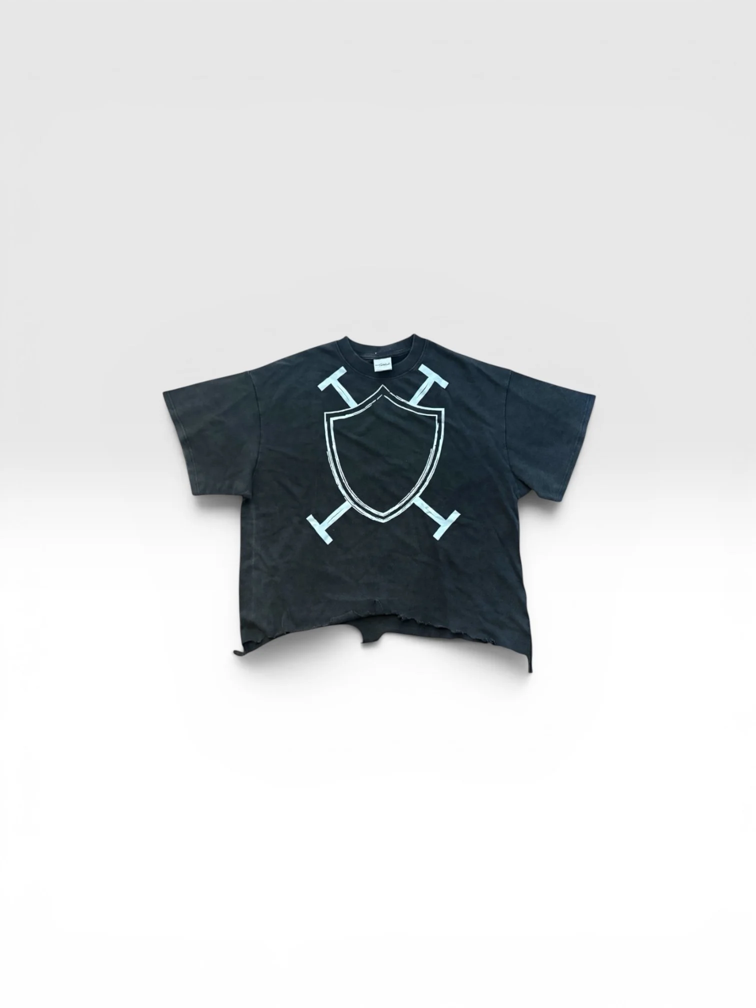 S&S Graphic Tee Darkened Gray/ White
