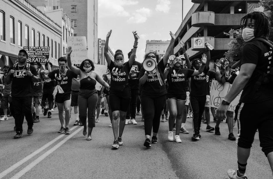 Youth protesters in Louisville, KY