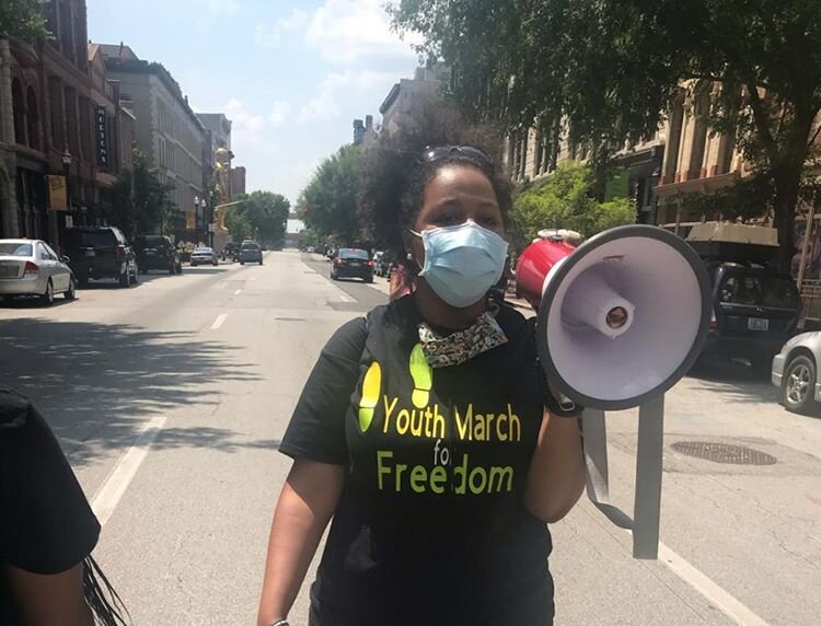 Imani Smith at the Youth March for Freedom