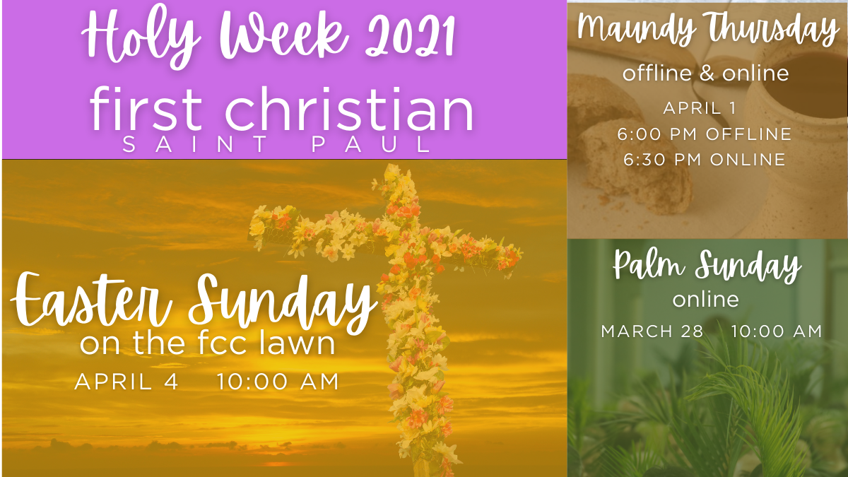 Holy Week 2021 at First Christian