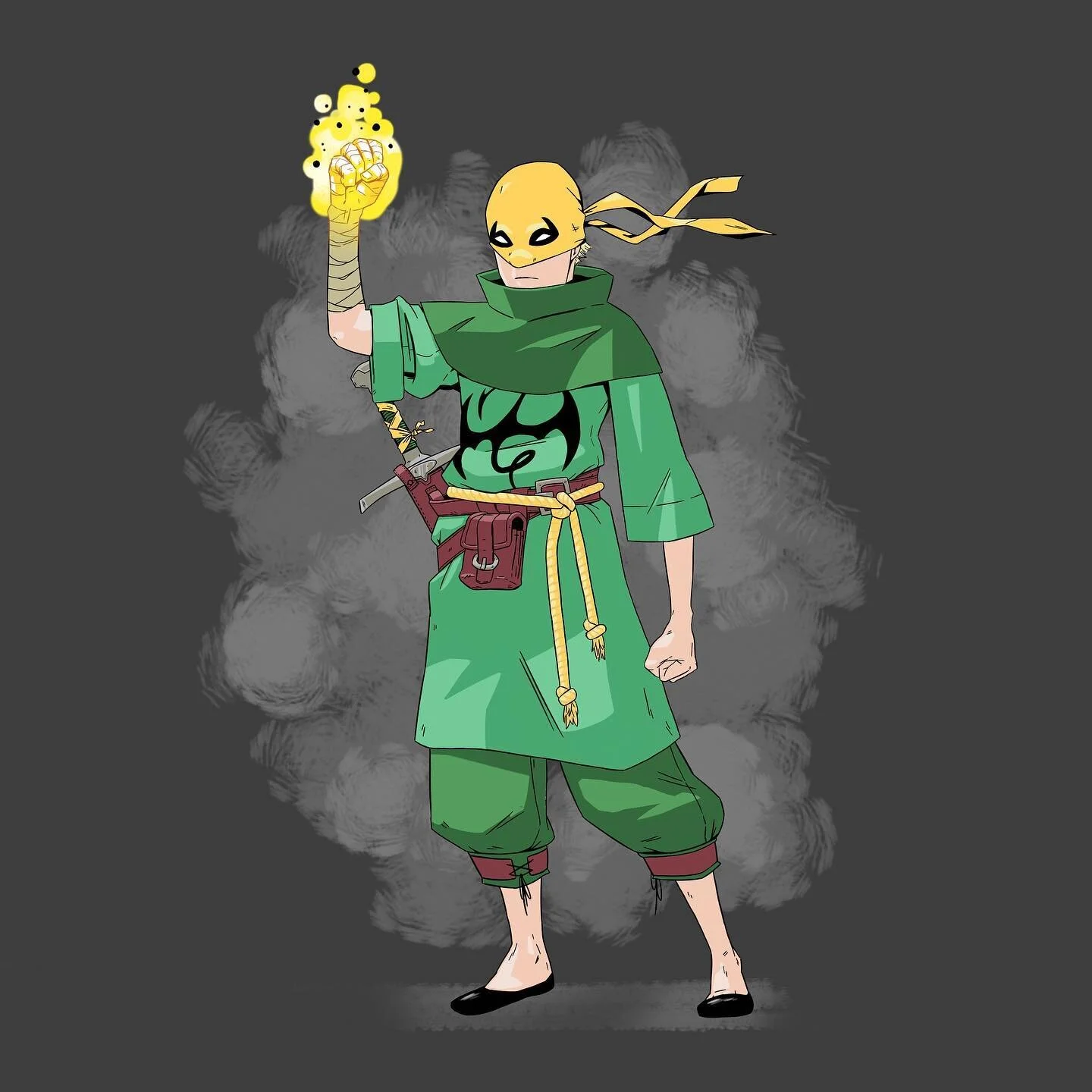 Iron Fist if he existed in 7th century Europe, I imagine him and my medieval Spidey running around together punching Vikings and dragons and whatnot. .
.
.
#IronFist #Marvel #kungfu #comics #cartoon #art #illustration #drawing #conceptart #characterd