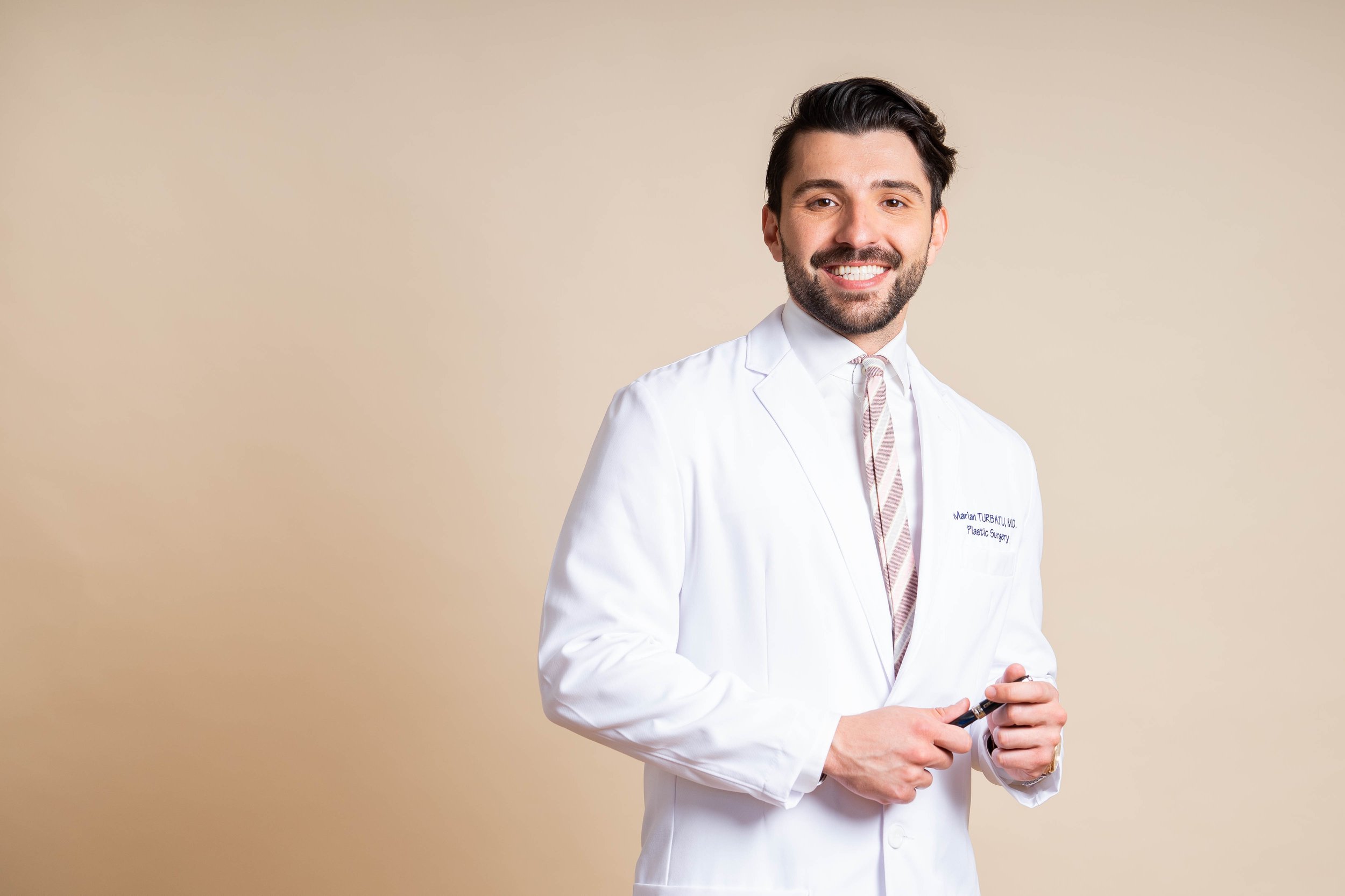 Standing midsection smiling, horizontal