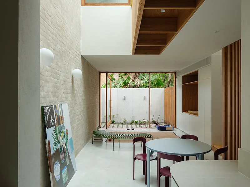 A reconfiguration and rear addition to an apartment within an 1860's, heritage listed terrace in Surry Hills