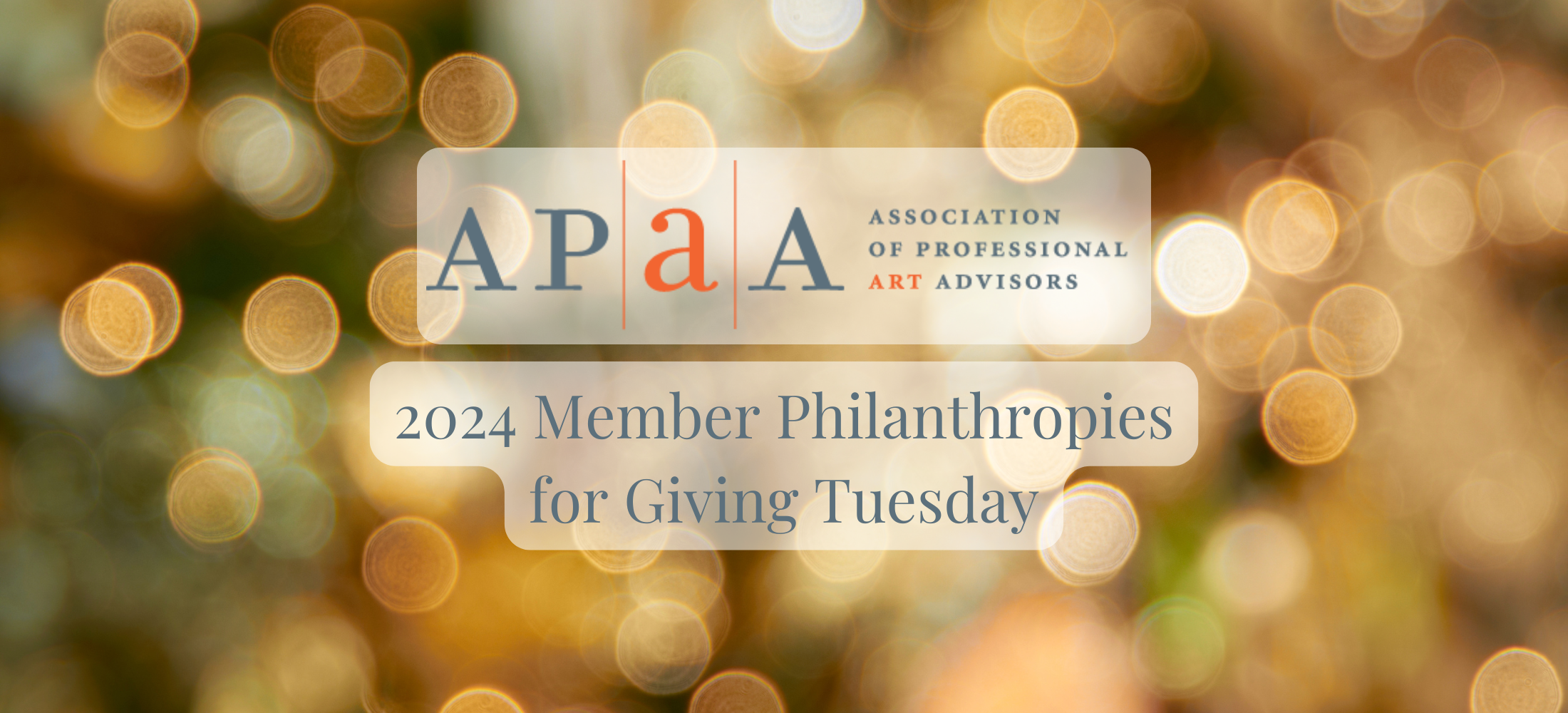 APAA Advisors Celebrate Giving Tuesday — Association of Professional ...