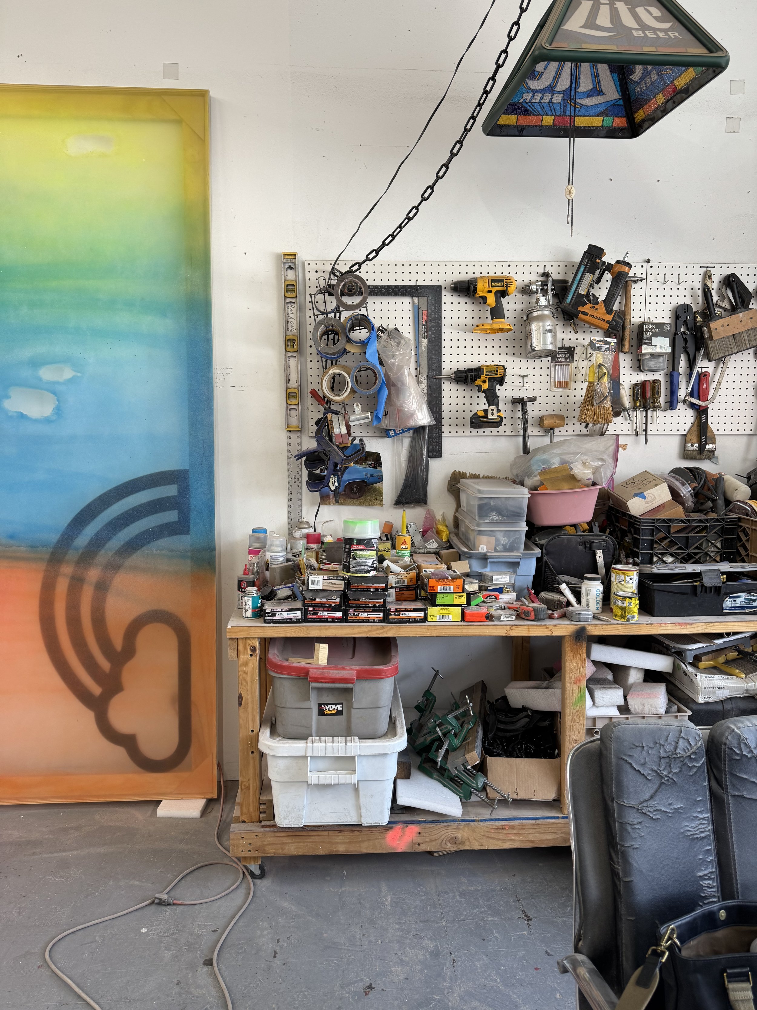 Wendy White Studio View, Brooklyn