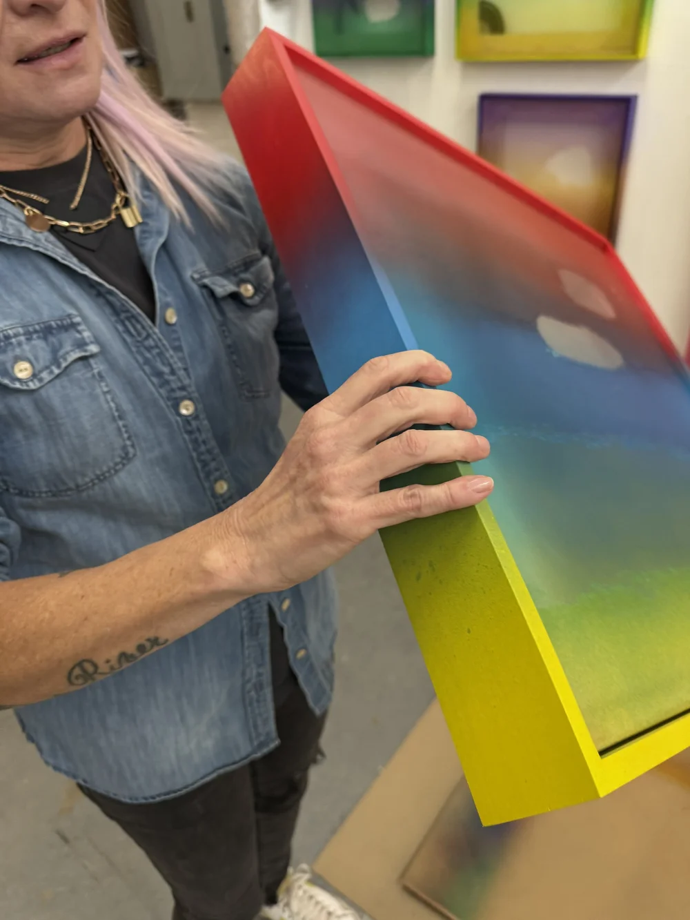 Wendy White in Her Studio