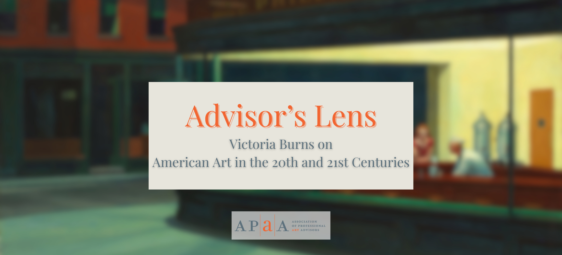 Advisor’s Lens with Victoria Burns