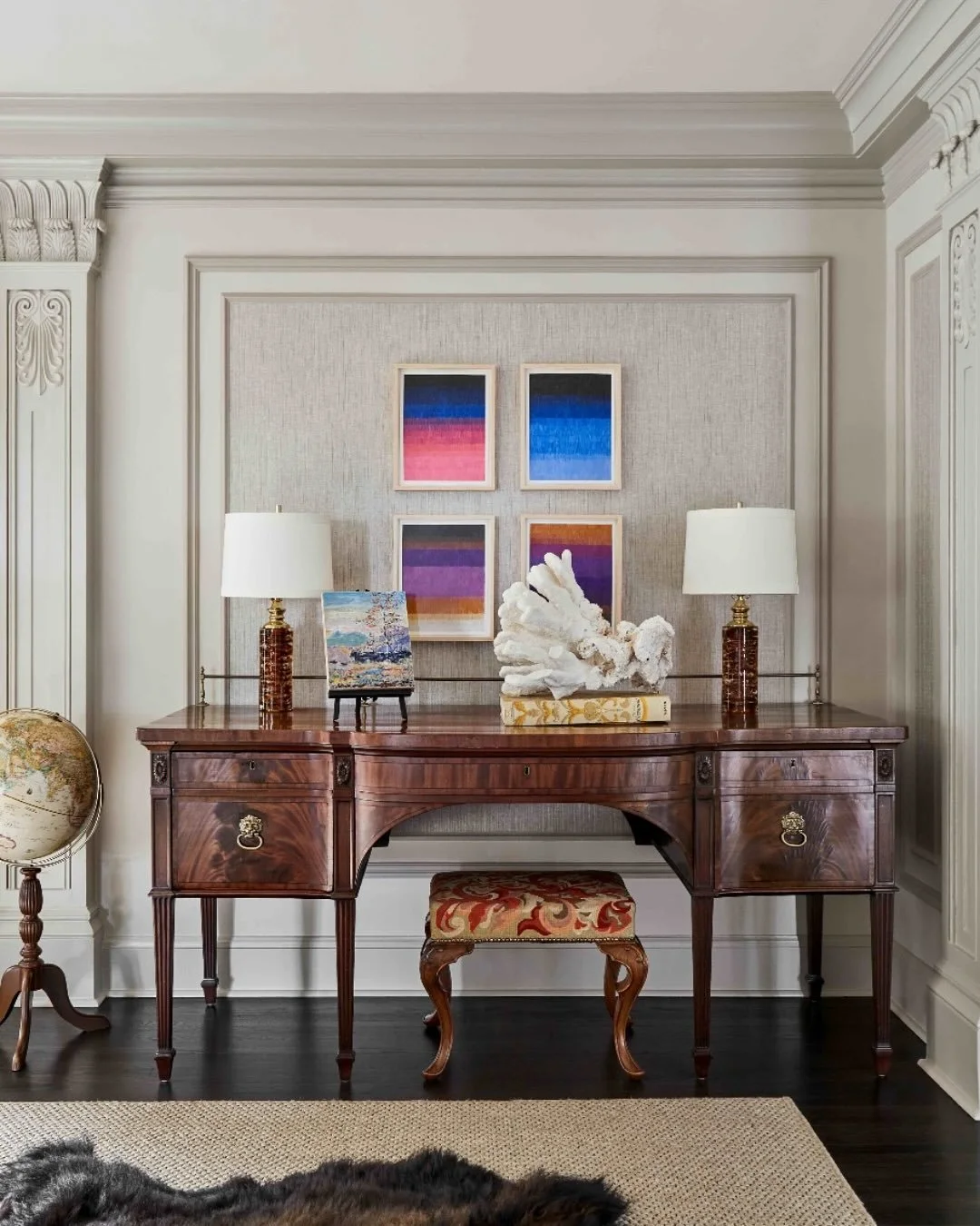 Great collections grow from lasting relationships 🤝

APAA advisor Andrea Hazen (@andreahazen) has been working with her longtime client for nearly 20 years&mdash;now collaborating on a beautifully restored Tudor in Summit, New Jersey.

Designed by T