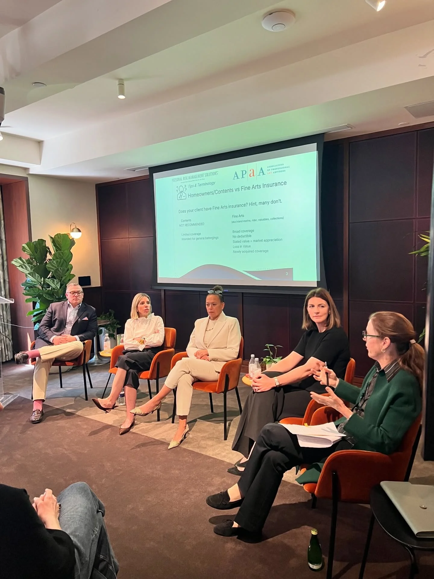 Earlier this week, the APAA brought together members and guests at 22 Vanderbilt in New York for Insurance Best Practices for Art Advisors, a program hosted by Emigrant Bank Fine Art and sponsored by Risk Strategies.

The panel brought together some 