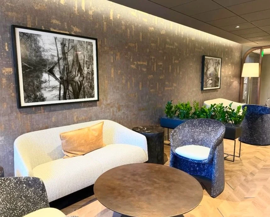 APAA members Kimberley Campbell and Kristen Rolando of Art Initiative recently completed an installation for a client&rsquo;s amenities space, pairing two black-and-white photographs by Georgia-based photographer Parker Stewart.

The placement speaks