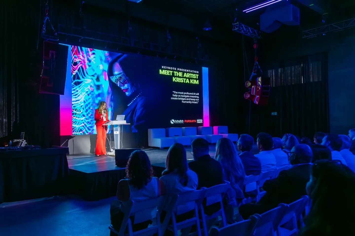 APAA Executive Member Marla Wasser (@pursuitsinc) co-presented the Canadian debut of Heart Space at @torontotechweek this past May.

At &ldquo;When Worlds Converge: Art, AI, and the Future of Human Innovation,&rdquo; Wasser introduced @krista.kim to 