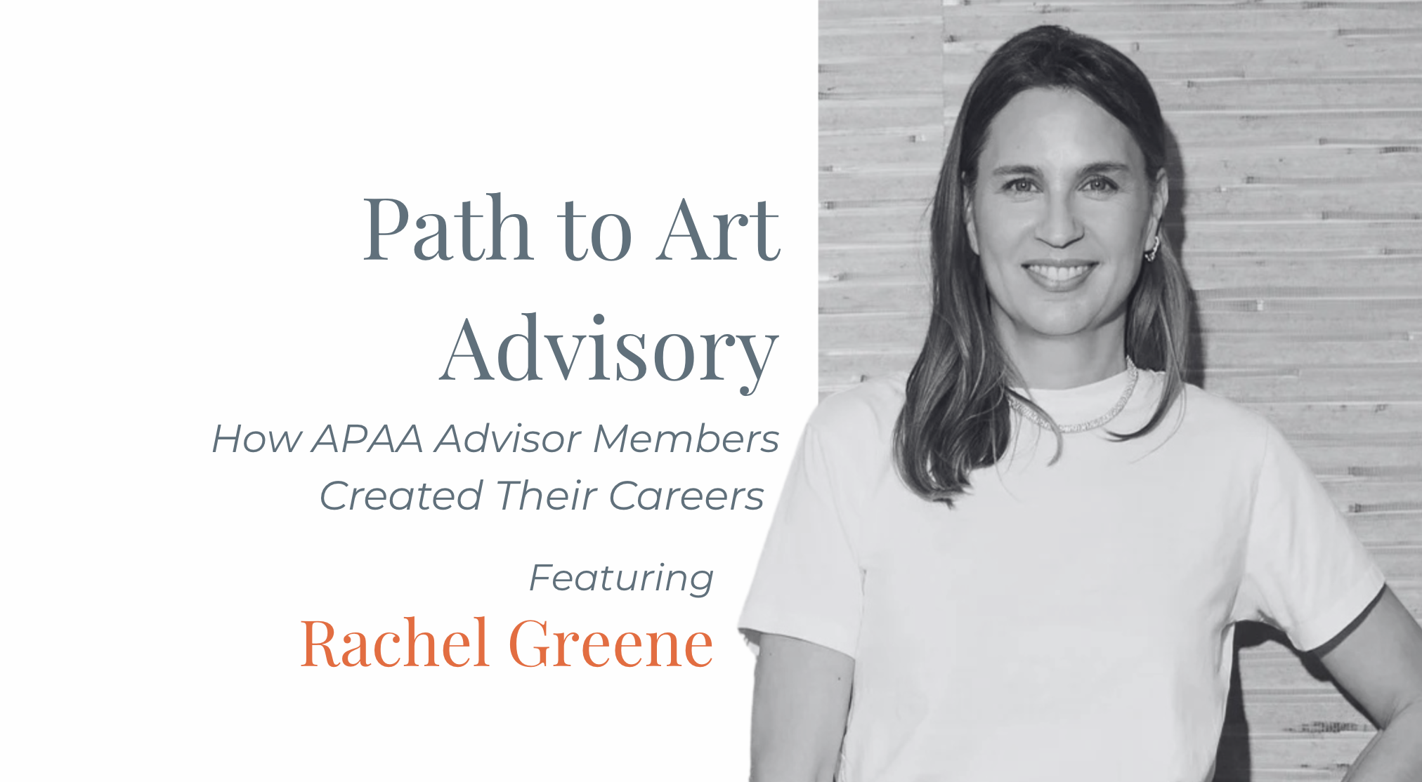 Path to Art Advisory: Rachel Greene