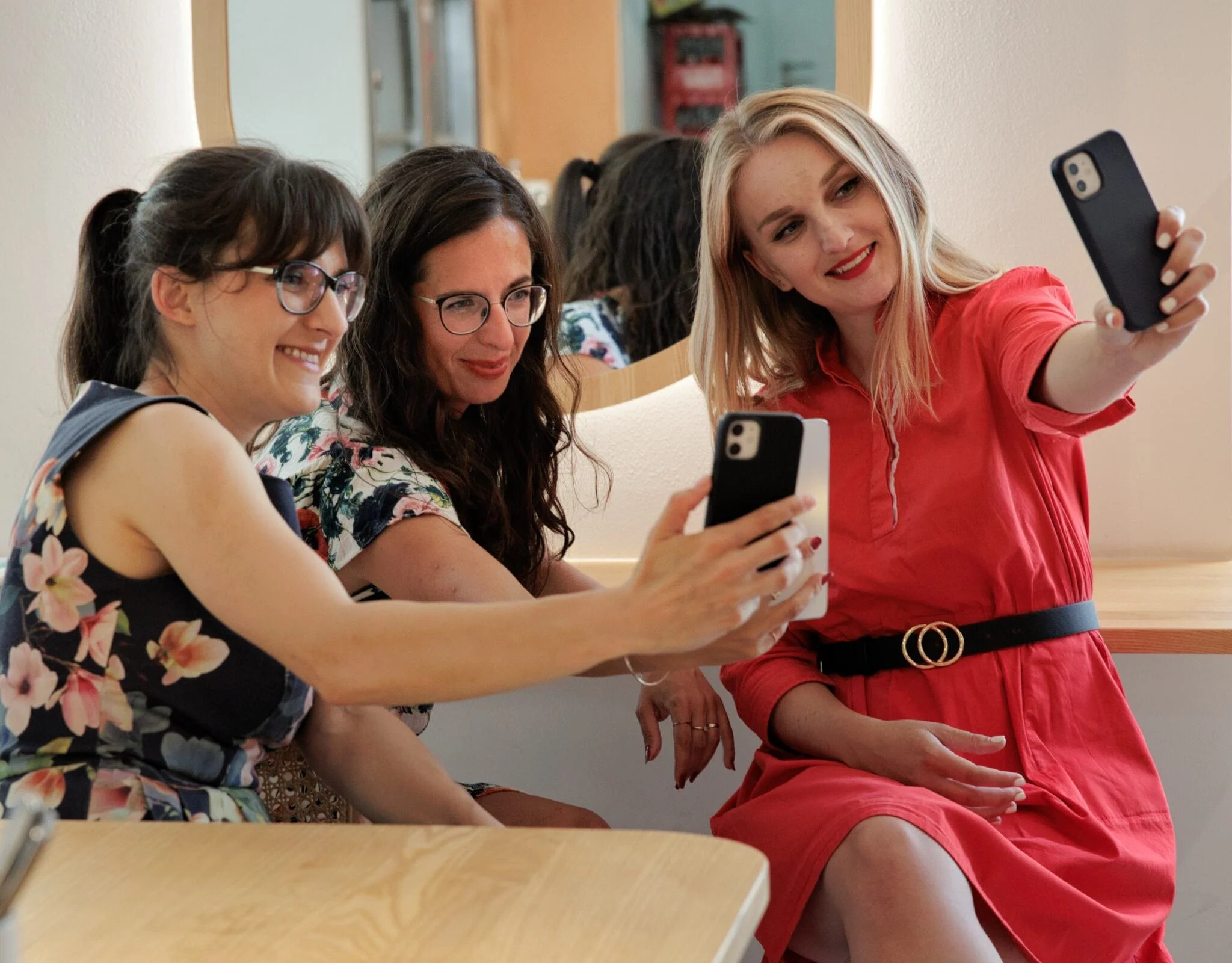 fotografie z workshopu o focení selfie