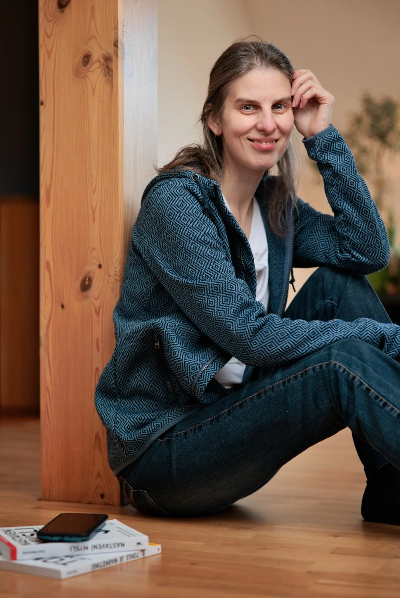 je v pohodě být sama sebou i na profesionálních fotografíích pro podnikání na Jižní Moravě
