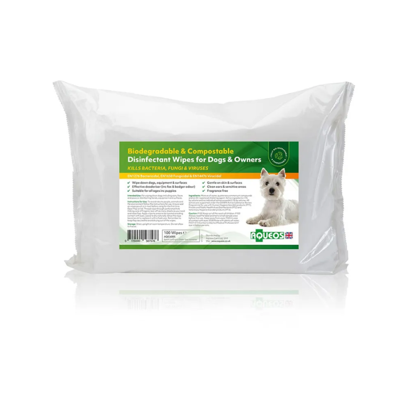 Aqueos Bio/D Disinfectant Dog Wipes 100