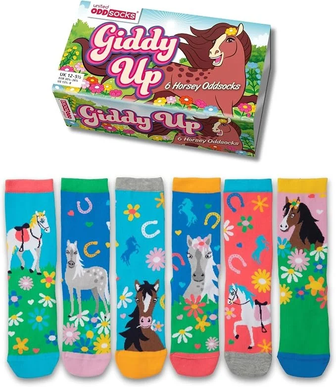 Giddy Up Horsey Socks Gift Set 12-5