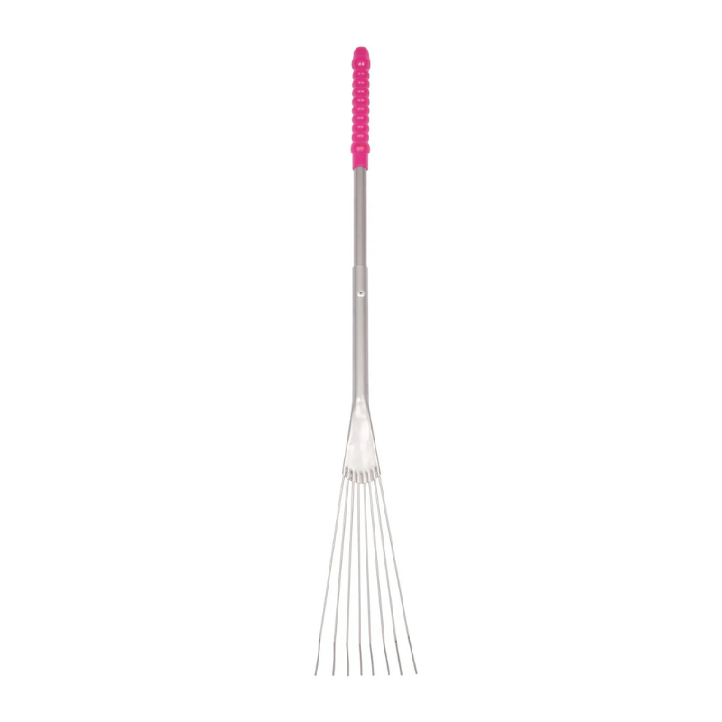 RG Metal Rake with Long Handle PINK.png